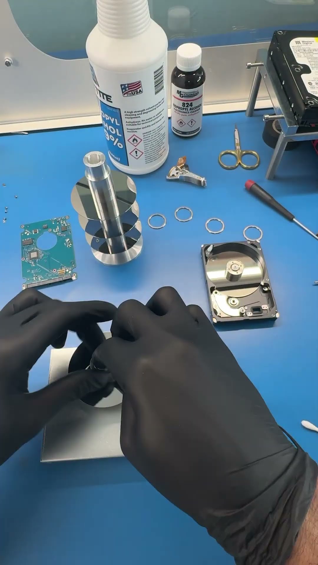 Real hard drive recovery case - Seagate Backup Plus 5TB - Head Stuck to Platter Surface